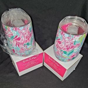 2 Lilly pulitzer gwp travel tumbler